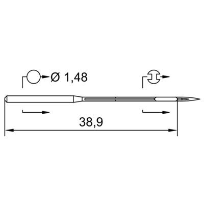 Schmetz MY1014B Canu 3422 ^Skovtex.dk